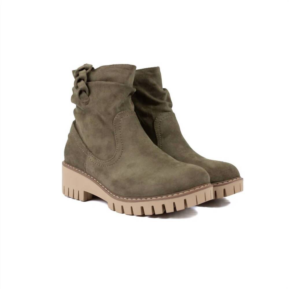 NEW VERY G women's demi boot in khaki